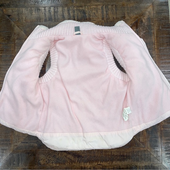 Zara Kids Gris Pink Puffer Vest Size Small /122 Cm 5 Years - Picture 4 of 11